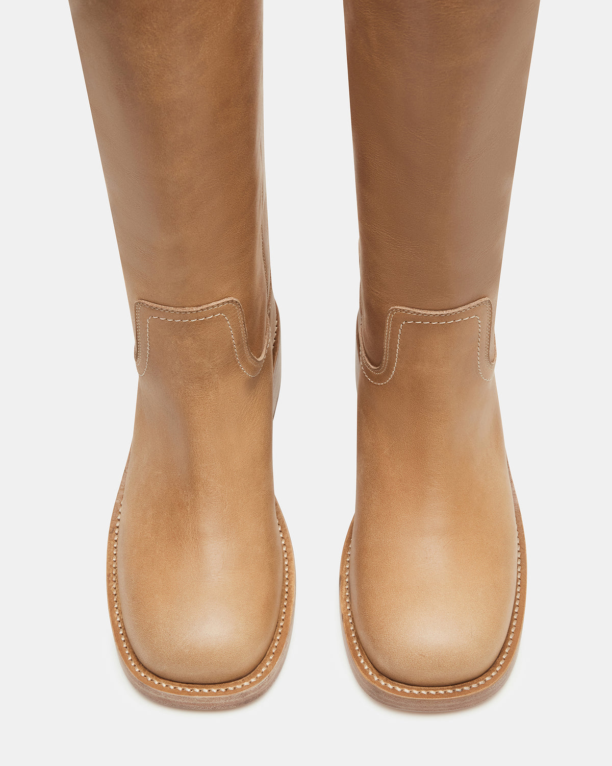 Steve Madden RIGGS Banana Leather Square-Toe Women's Boot