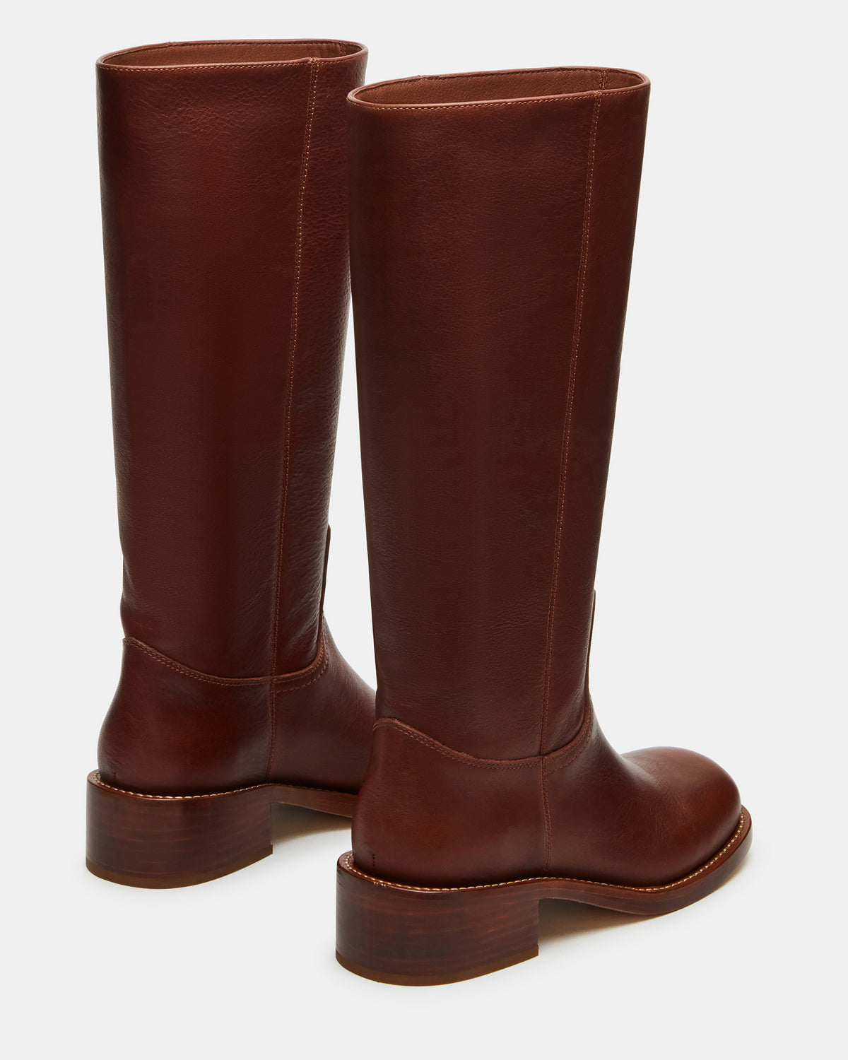 Steve Madden RIGGS Rust Leather Square-Toe Women's Boot