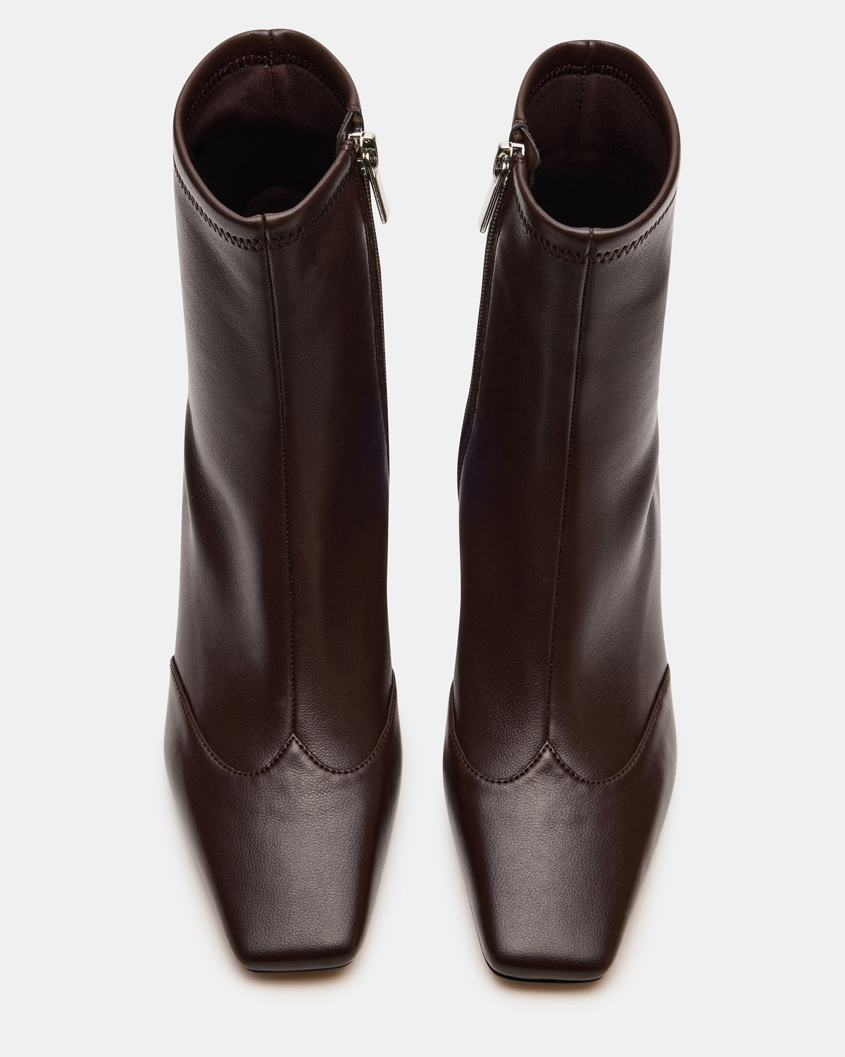 Steve Madden JETER Brown Square-Toe Women's Ankle Boot