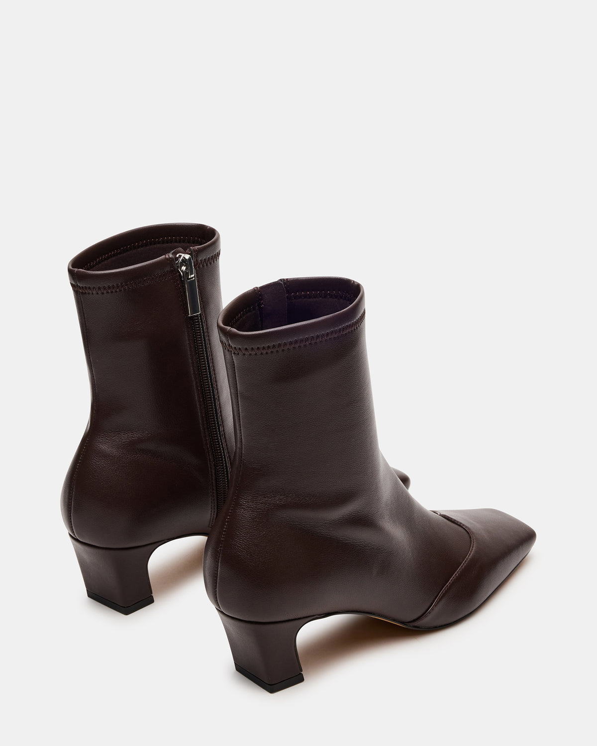 Steve Madden JETER Brown Square-Toe Women's Ankle Boot