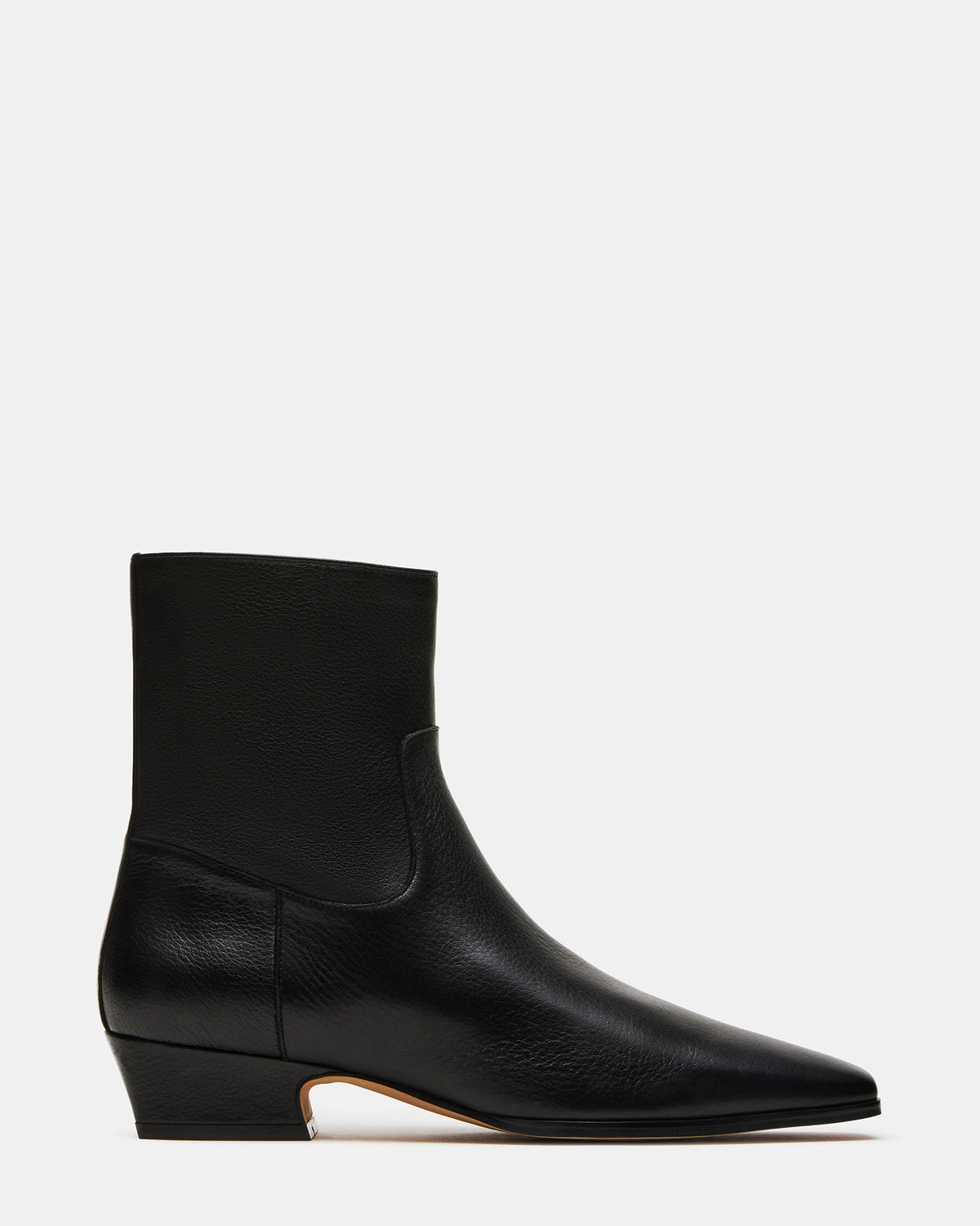 Steve Madden DUSTY Black Leather Women's Ankle Boot