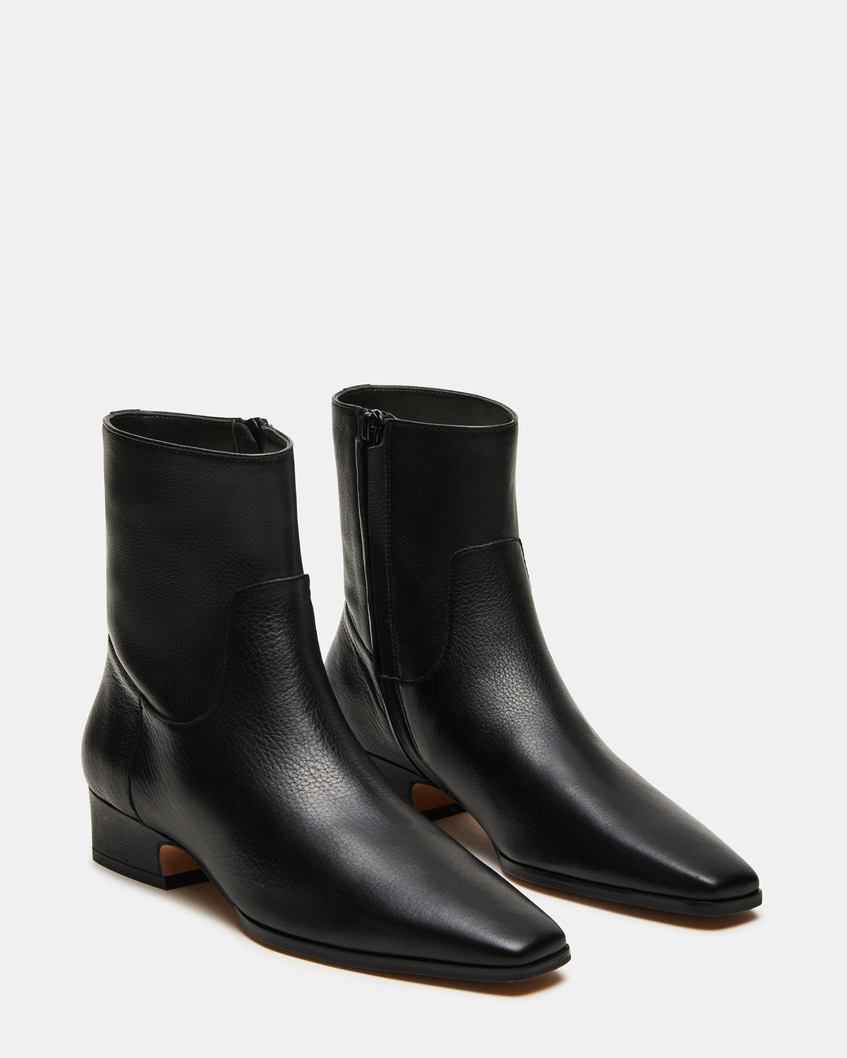 Steve Madden DUSTY Black Leather Women's Ankle Boot