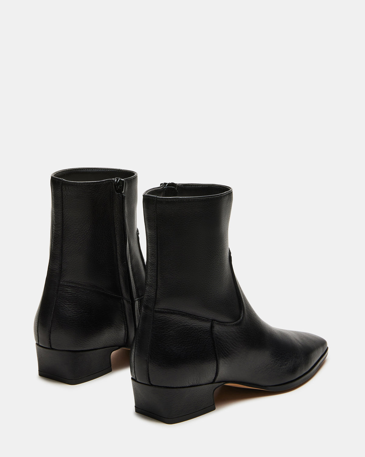 Steve Madden DUSTY Black Leather Women's Ankle Boot
