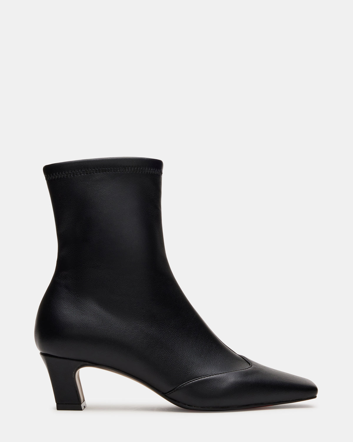 Steve Madden JETER Black Square-Toe Women's Ankle Boot