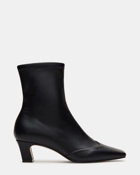 Steve Madden JETER Black Square-Toe Women's Ankle Boot
