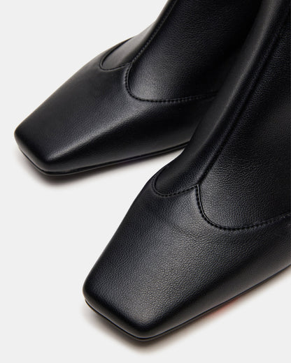Steve Madden JETER Black Square-Toe Women's Ankle Boot