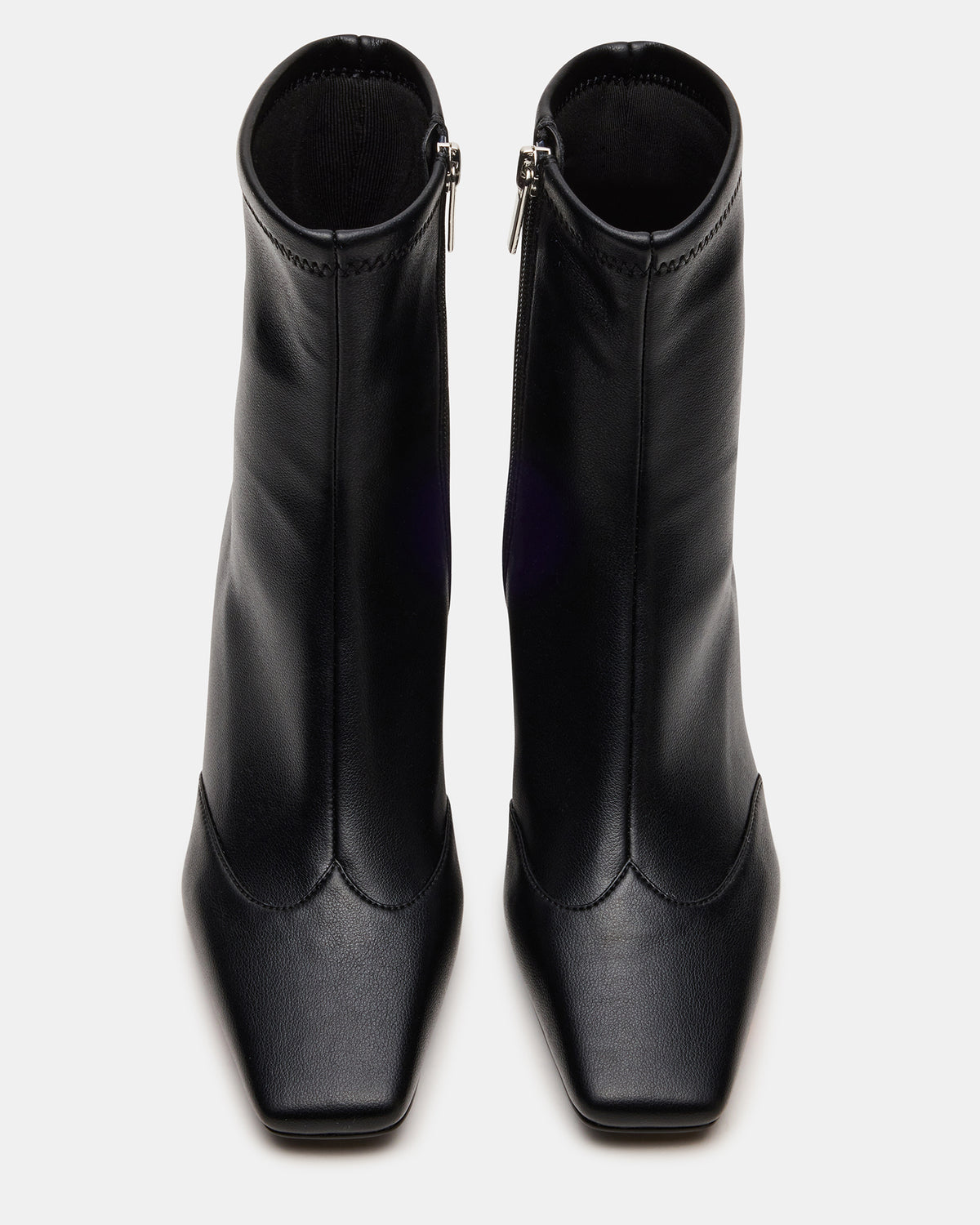 Steve Madden JETER Black Square-Toe Women's Ankle Boot