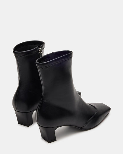 Steve Madden JETER Black Square-Toe Women's Ankle Boot