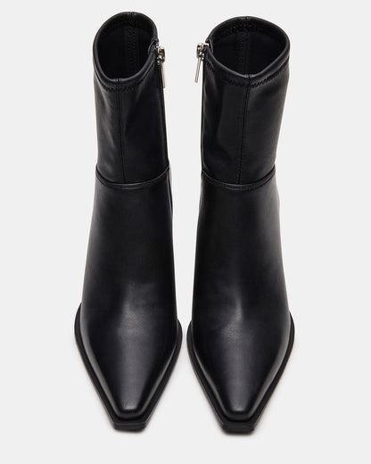 Steve Madden STASIA Black Pointed-Toe Kitten Heel Women's Ankle Boot