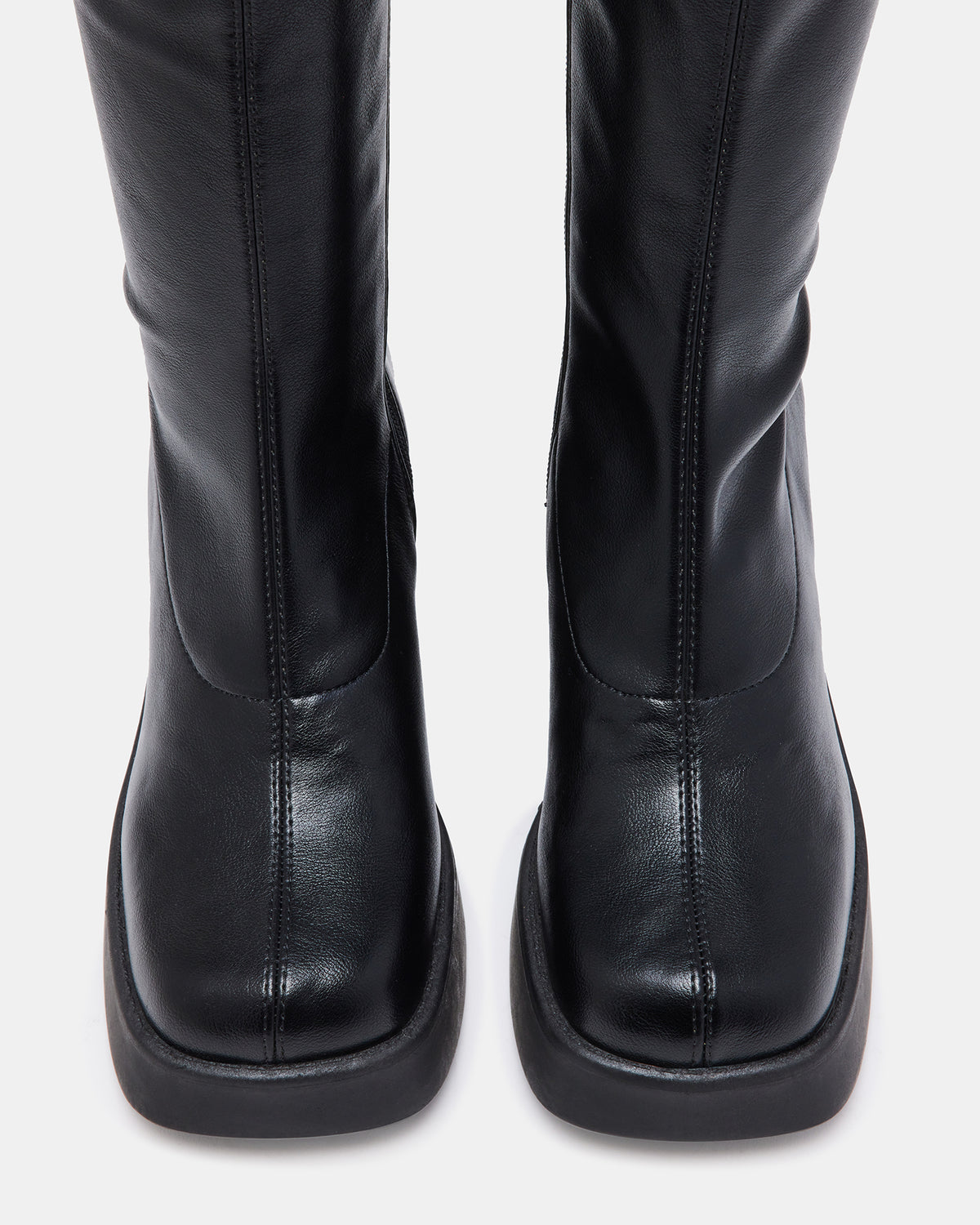 Steve Madden KLAYTON Black Platform Ankle Boot | Women's Booties