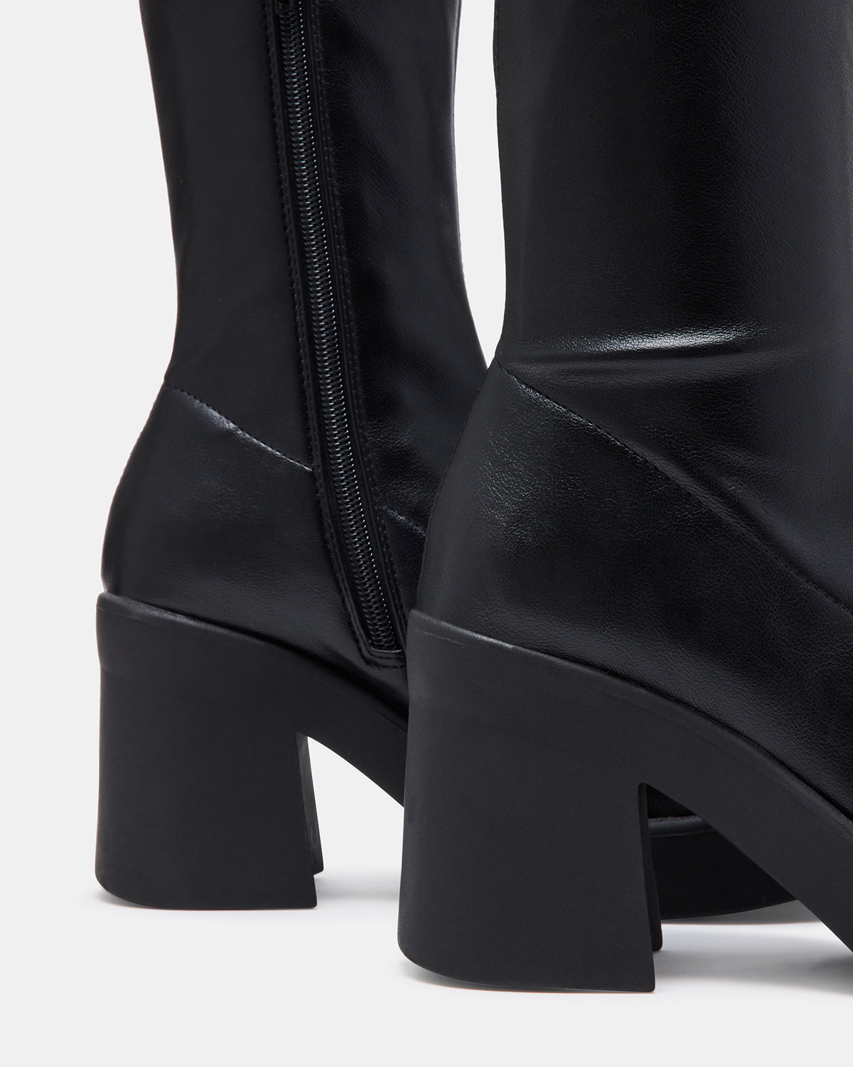 Steve Madden KLAYTON Black Platform Ankle Boot | Women's Booties