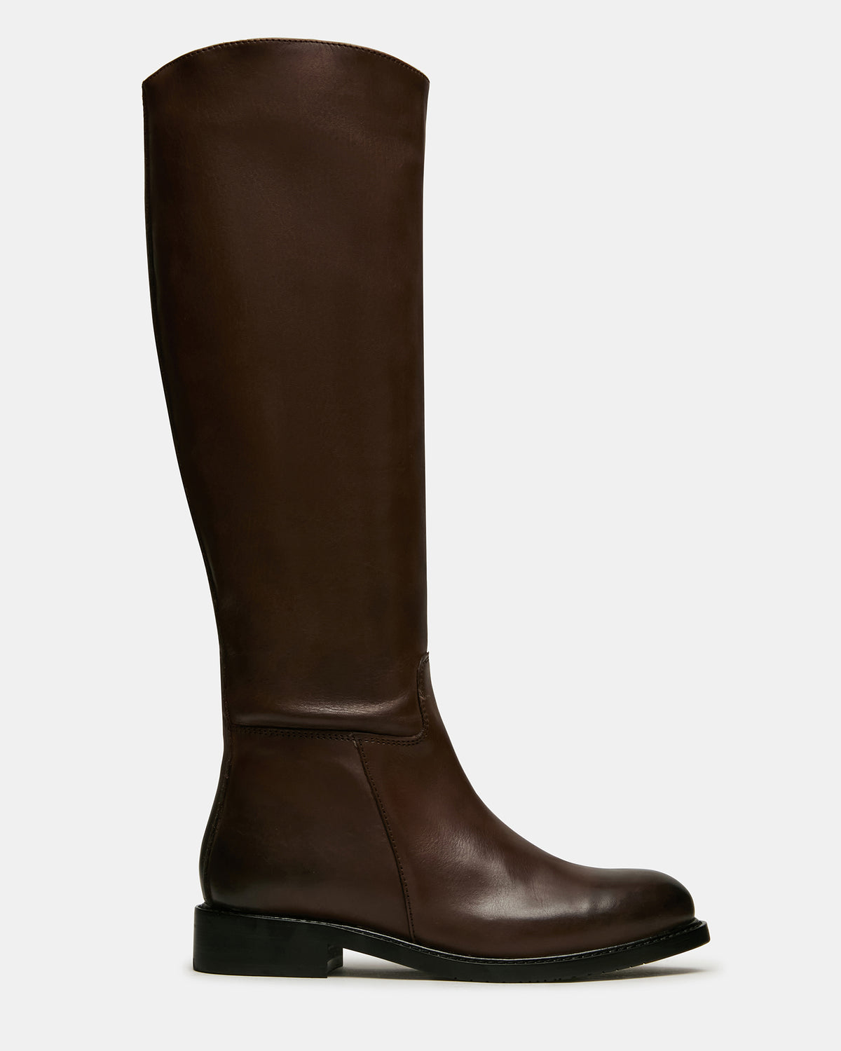 Steve Madden BELMONT Brown Leather Knee-High Women's Riding Boot