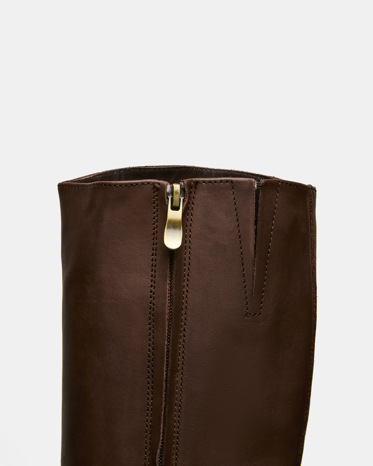 Steve Madden BELMONT Brown Leather Knee-High Women's Riding Boot