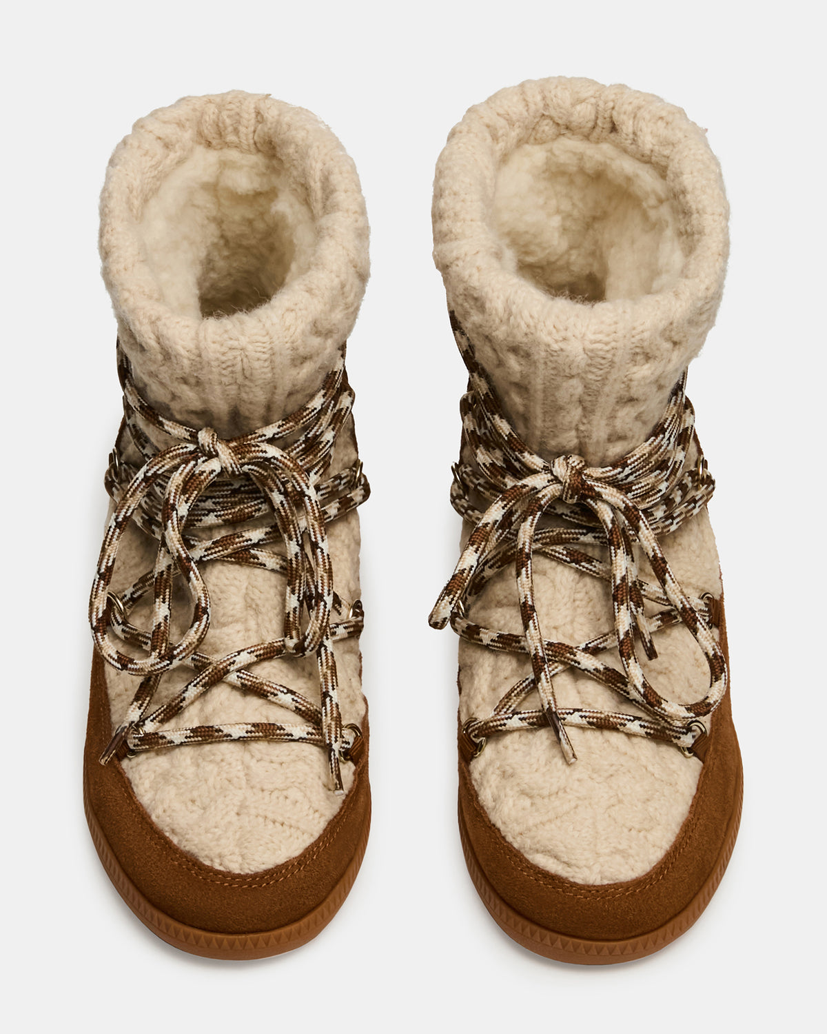 Steve Madden WYSTAN Taupe Multi Lace-Up Women's Ankle Boot