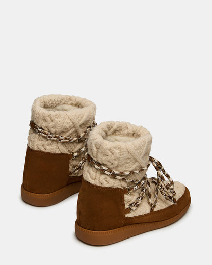Steve Madden WYSTAN Taupe Multi Lace-Up Women's Ankle Boot