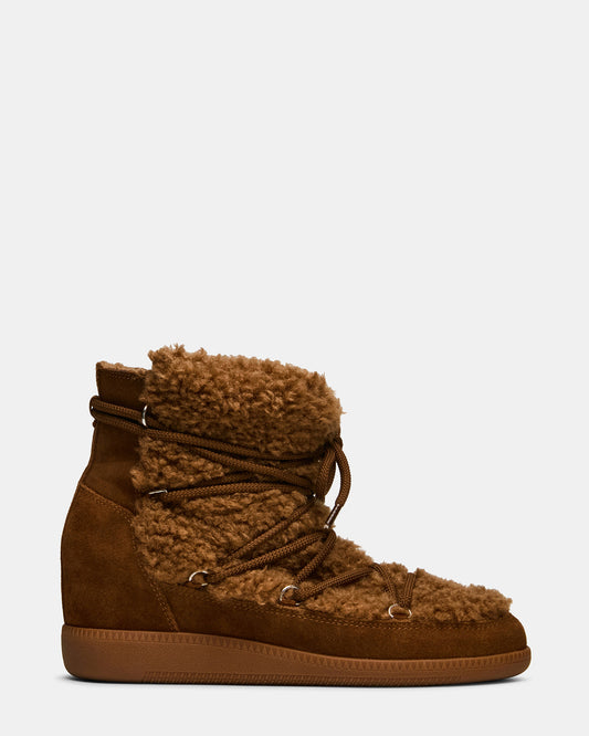 Steve Madden WYSTAN Chestnut Lace-Up Women's Ankle Boot