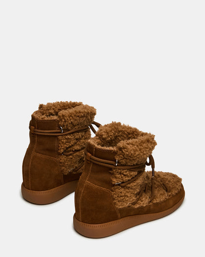 Steve Madden WYSTAN Chestnut Lace-Up Women's Ankle Boot