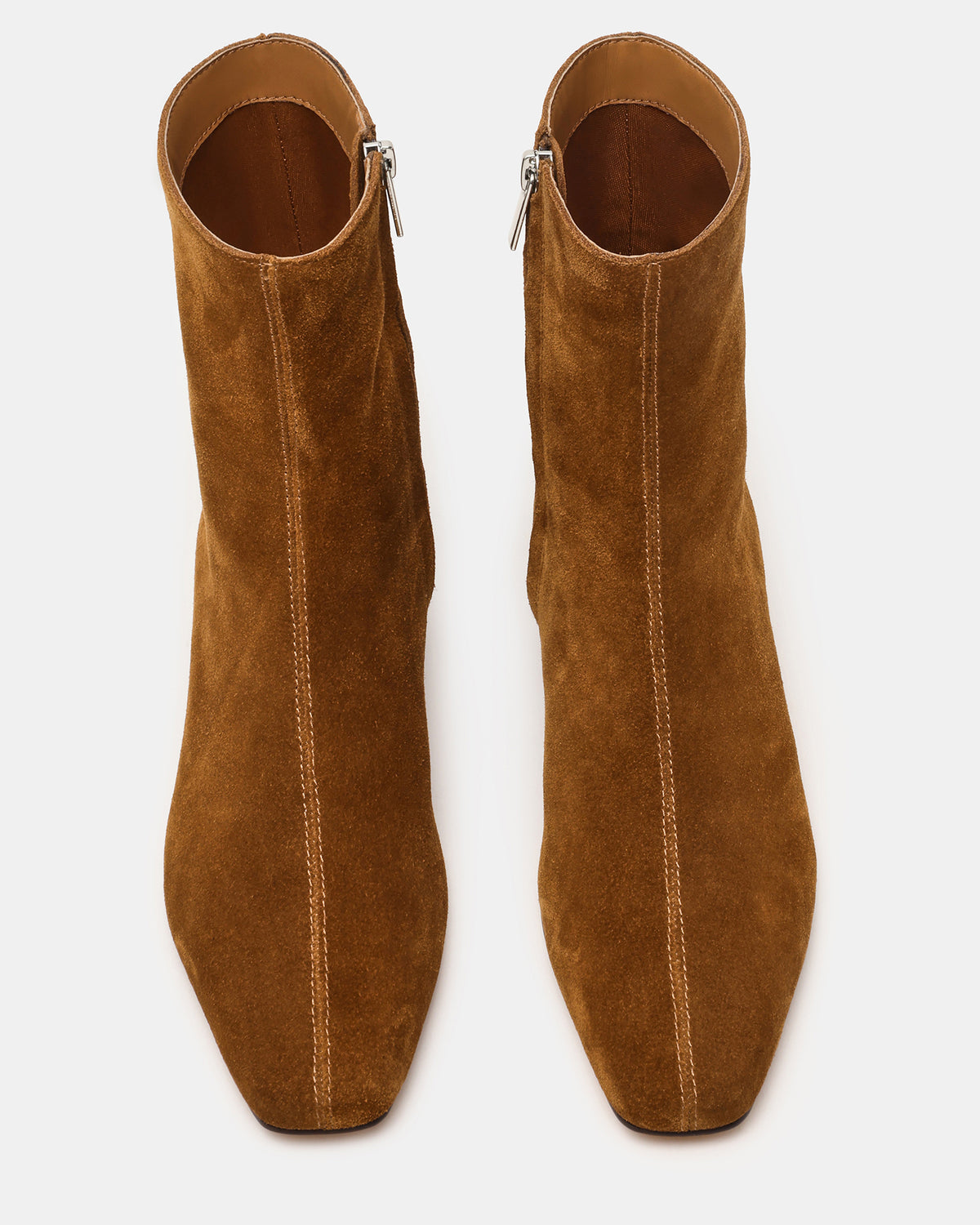 Steve Madden FLAIRE Sand Suede Square-Toe Wedge Bootie Women's Ankle Boot