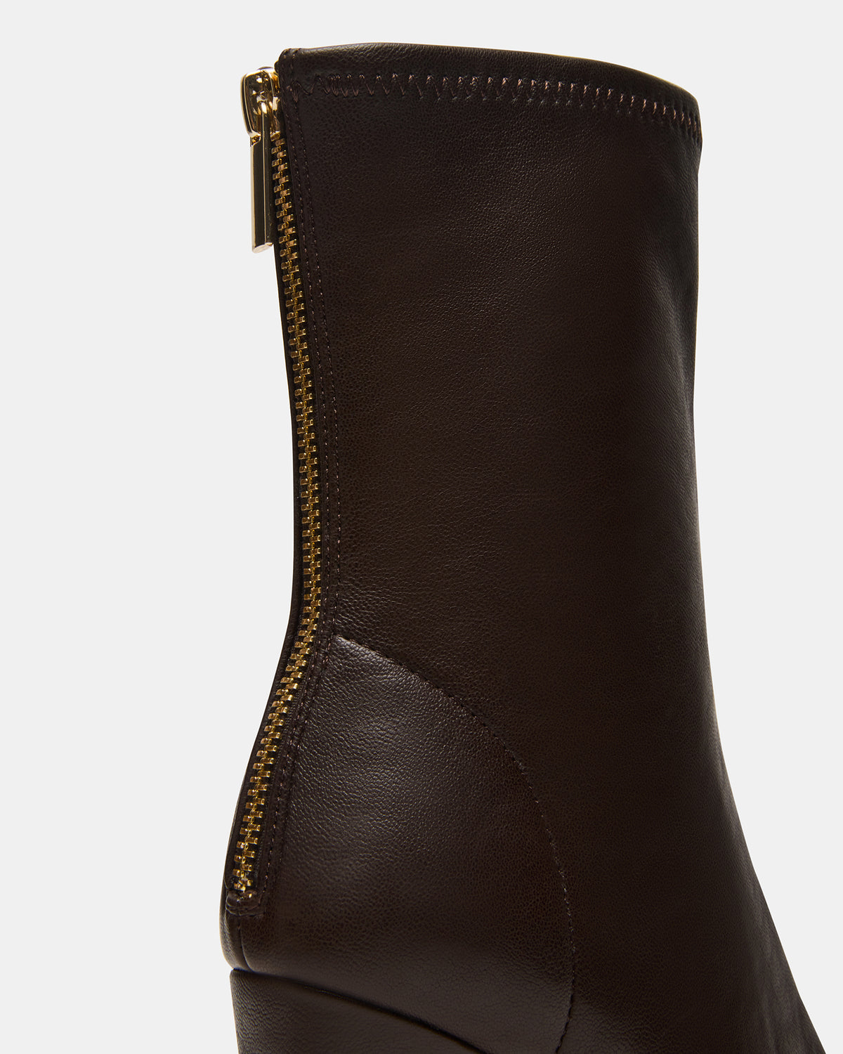 Steve Madden KHELAN Brown Square-Toe Heeled Women's Ankle Boot