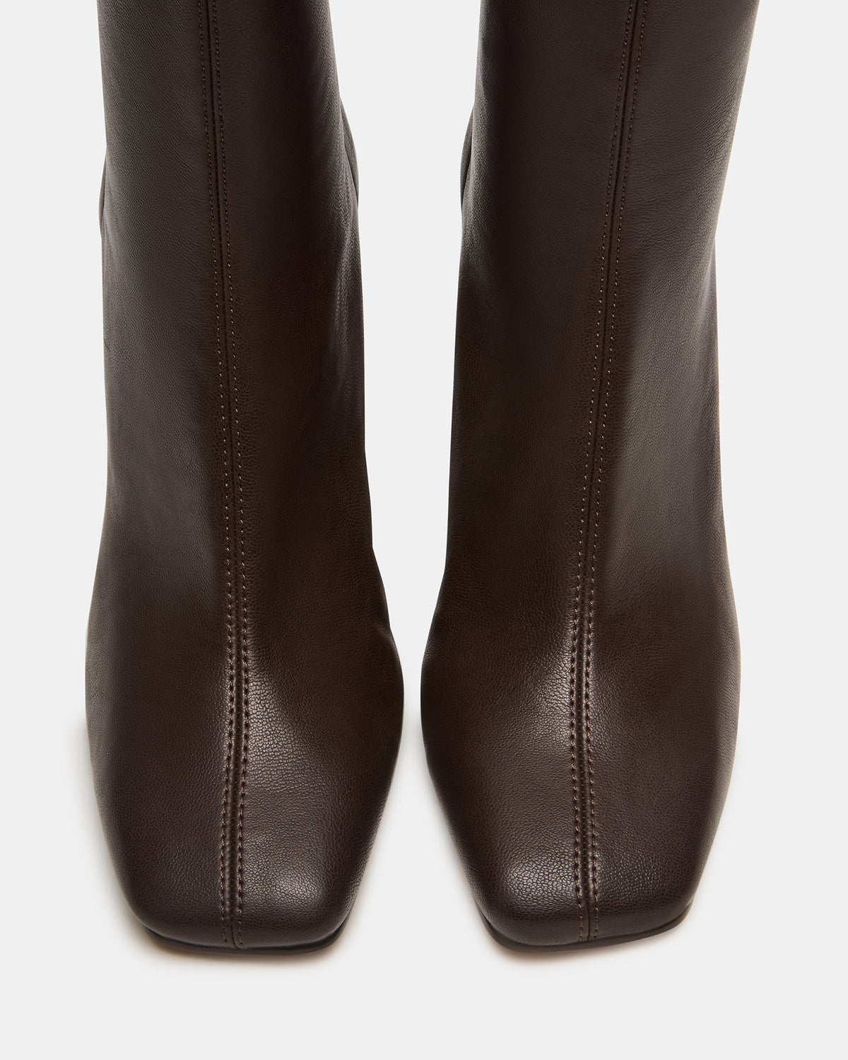 Steve Madden KHELAN Brown Square-Toe Heeled Women's Ankle Boot