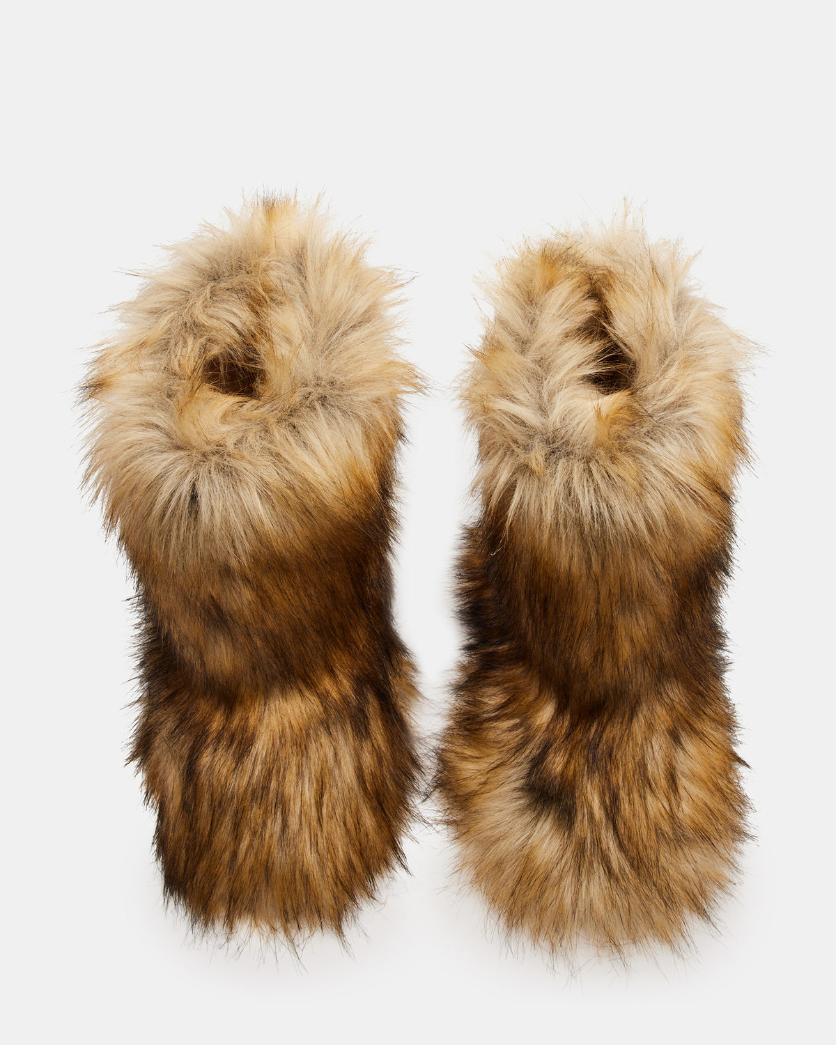 Steve Madden BEASTIE Tan Multi Women's Faux Fur Bootie