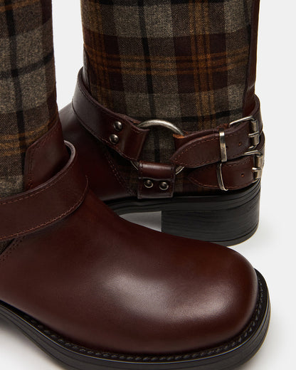 Steve Madden ASTOR Flannel Brown Multi Knee-High Women's Boot