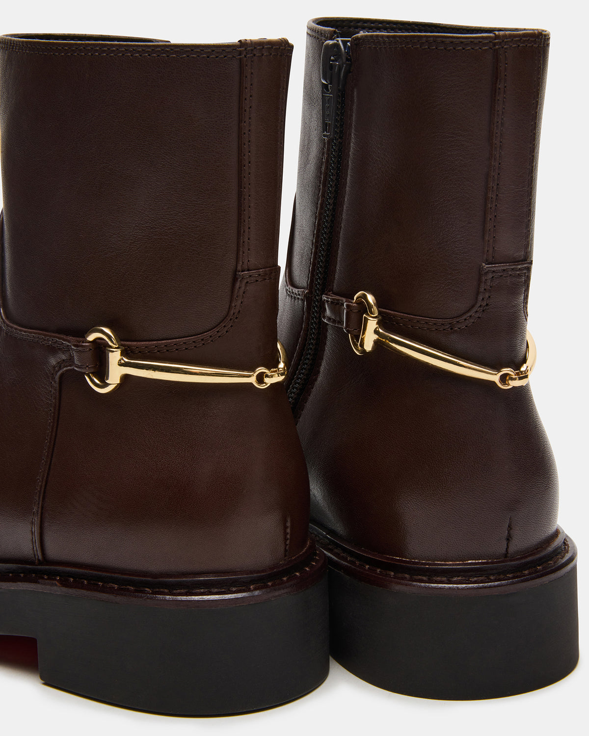 Steve Madden DIABLO Brown Leather Women's Ankle Boot