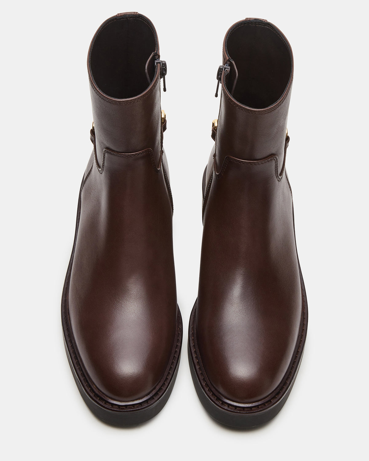 Steve Madden DIABLO Brown Leather Women's Ankle Boot