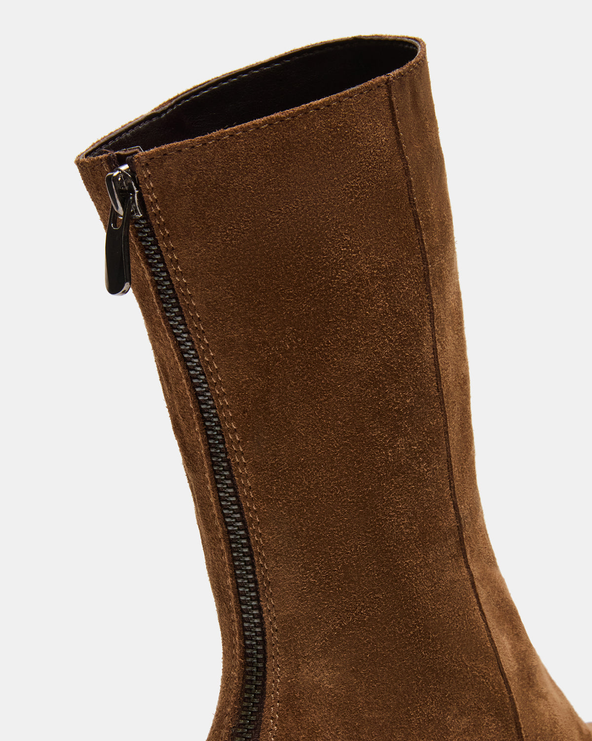 Steve Madden LAMI Dark Taupe Suede Lug Sole Women's Ankle Boot