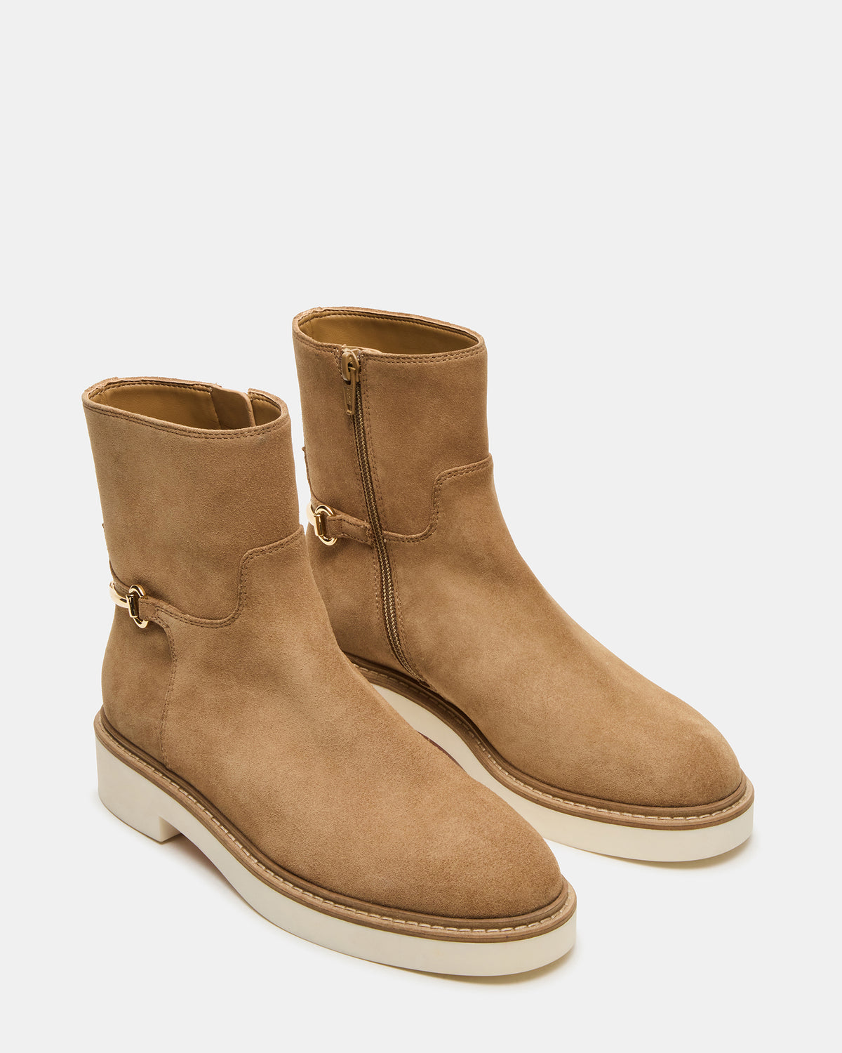 Steve Madden DIABLO Taupe Suede Women's Ankle Boot