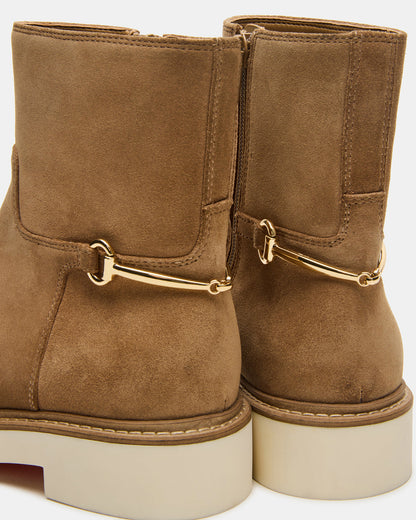Steve Madden DIABLO Taupe Suede Women's Ankle Boot