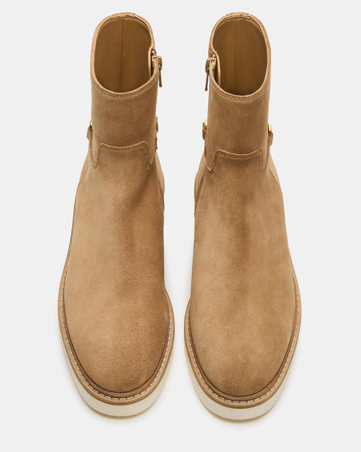 Steve Madden DIABLO Taupe Suede Women's Ankle Boot