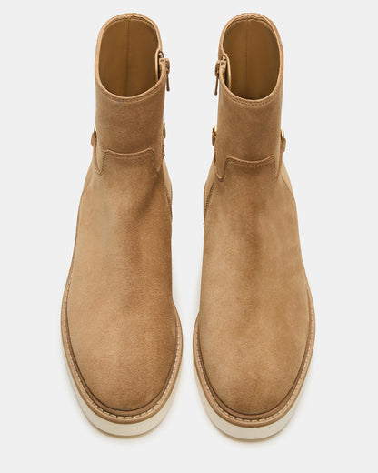Steve Madden DIABLO Taupe Suede Women's Ankle Boot