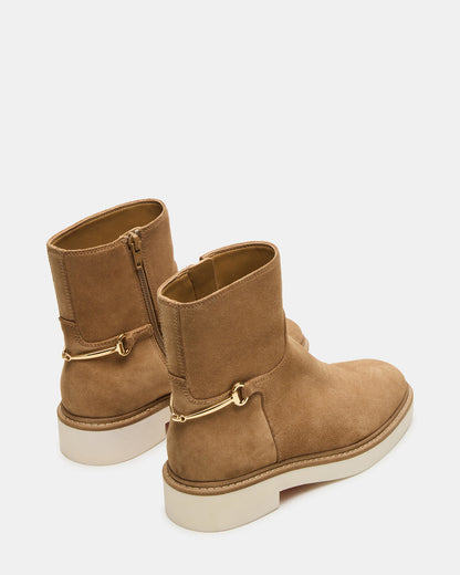 Steve Madden DIABLO Taupe Suede Women's Ankle Boot