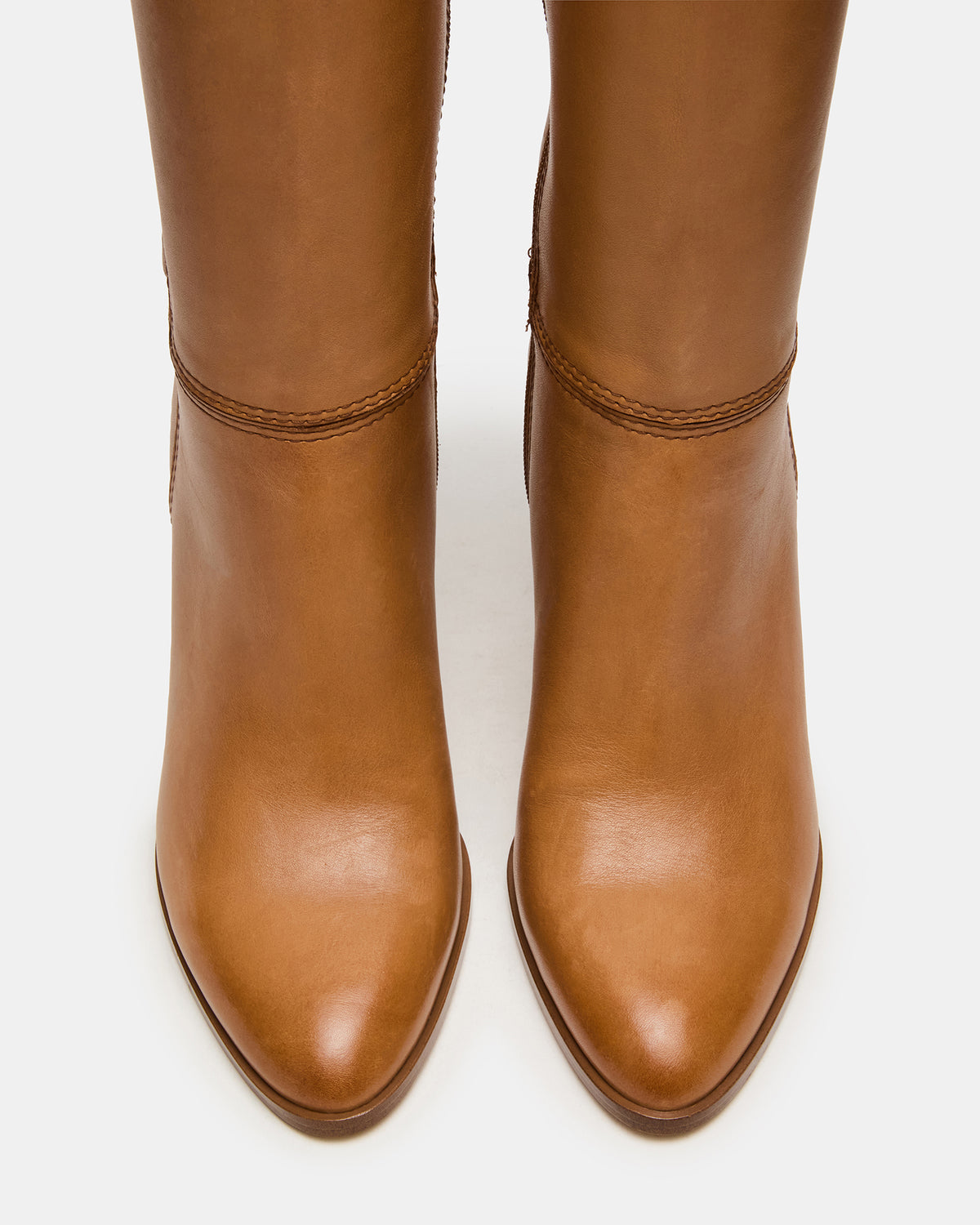 Steve Madden RHETT Tan Leather Knee-High Heeled Women's Boot