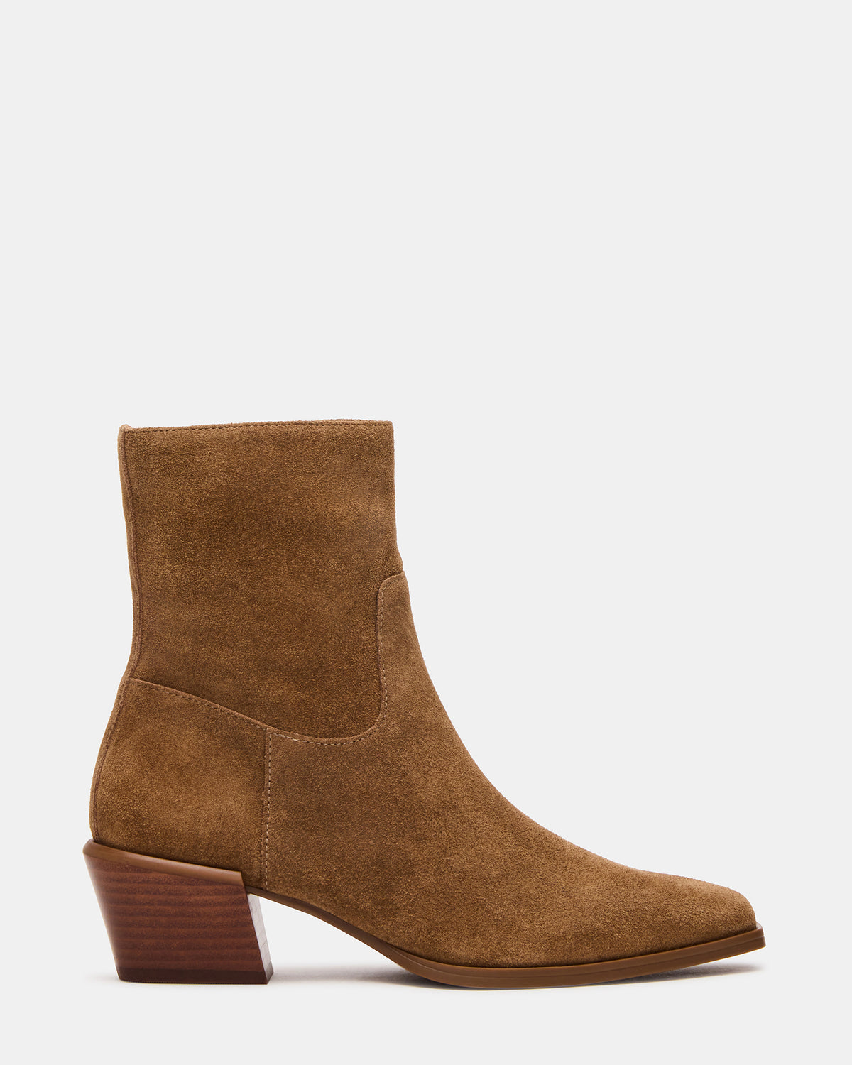 Steve Madden DANEY Taupe Suede Square-Toe Women's Ankle Boot