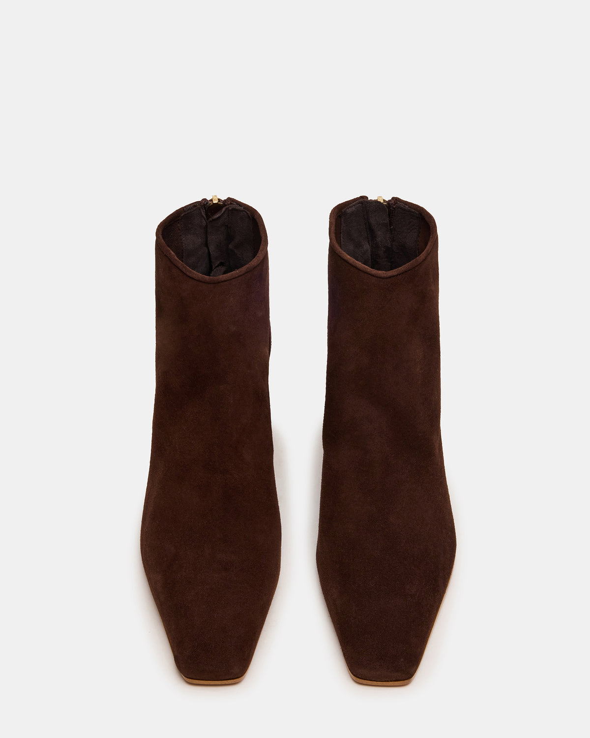 Steve Madden JUNO Brown Suede Square-Toe Women's Ankle Boot