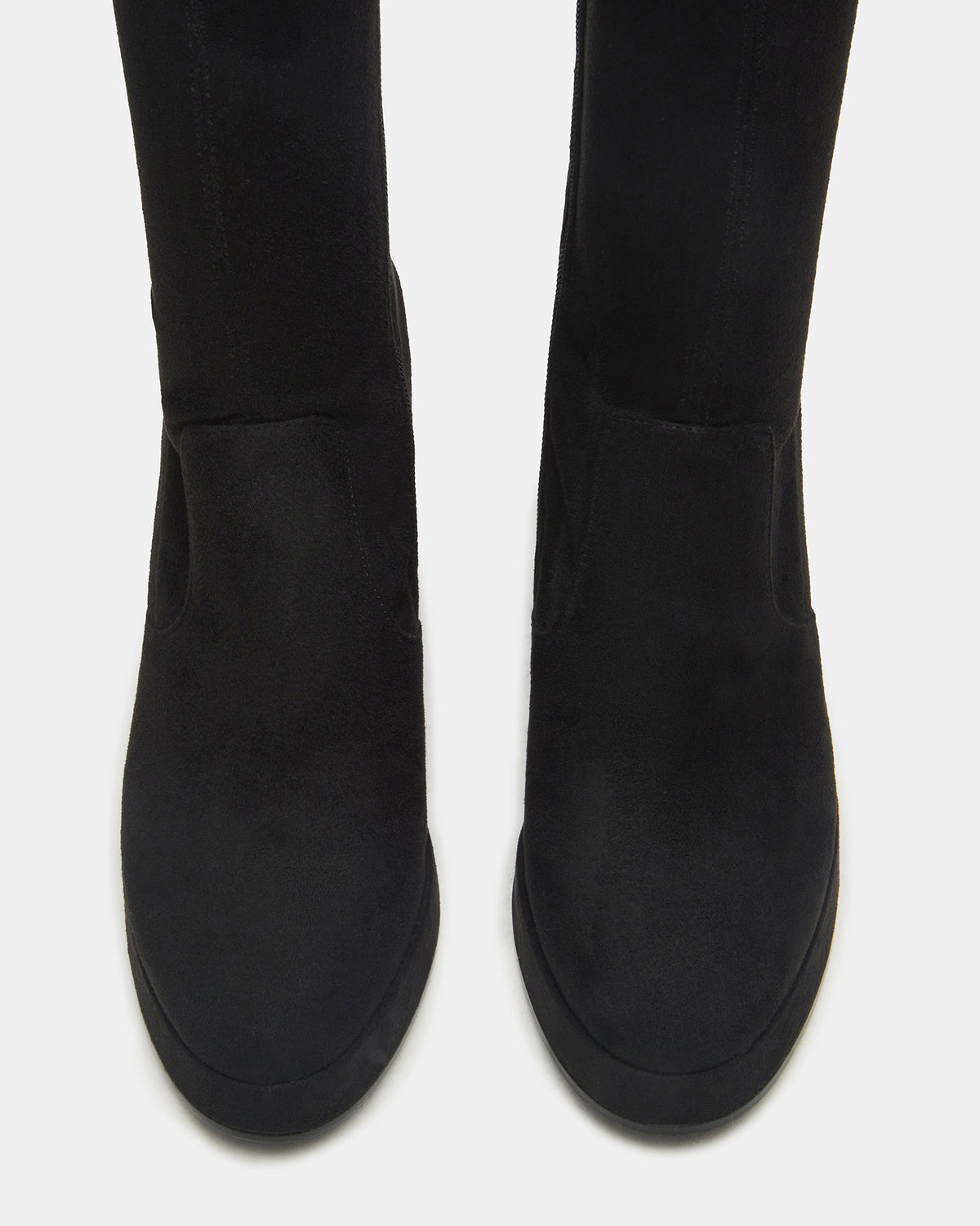 Steve Madden TWAIN Black Knee-High Block Heel Women's Boot