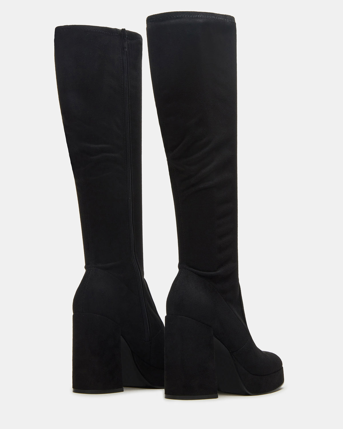 Steve Madden TWAIN Black Knee-High Block Heel Women's Boot