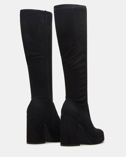 Steve Madden TWAIN Black Knee-High Block Heel Women's Boot