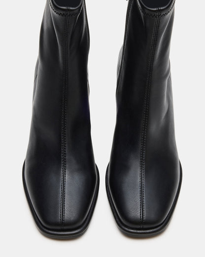 Steve Madden PAMMY Black Square-Toe Block Heel Women's Ankle Boot