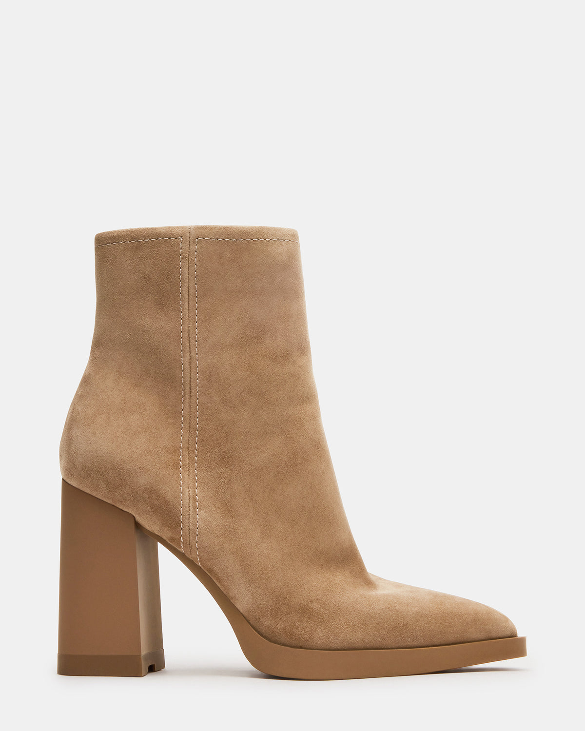 Steve Madden HARDEN Sand Suede Women's Pointed-Toe Ankle Boot