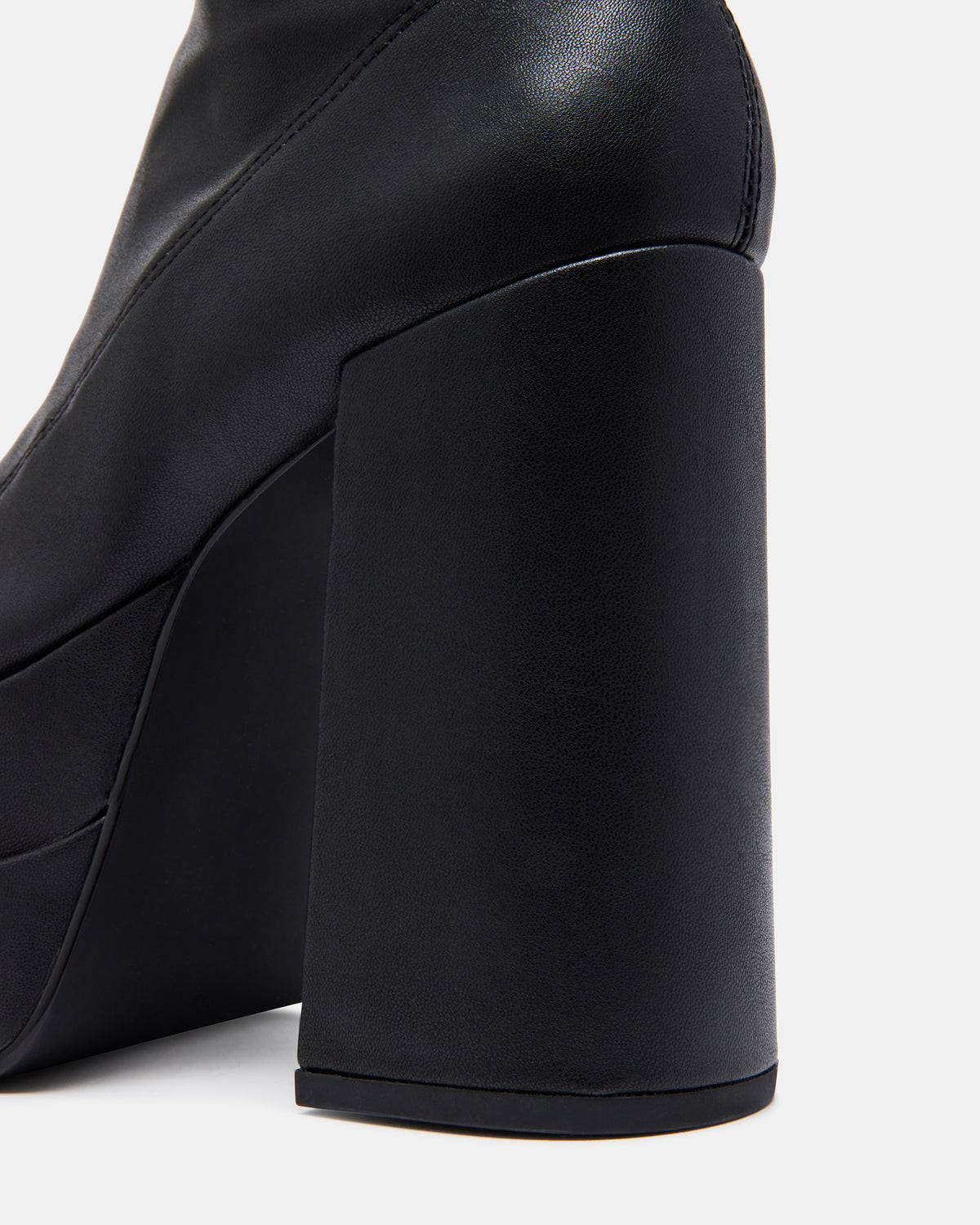 Steve Madden CYPRESS Black Women's Platform Vegan Leather Boots