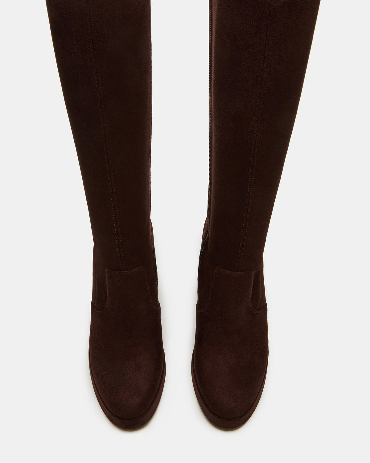 Steve Madden TWAIN Brown Knee-High Block Heel Women's Boot