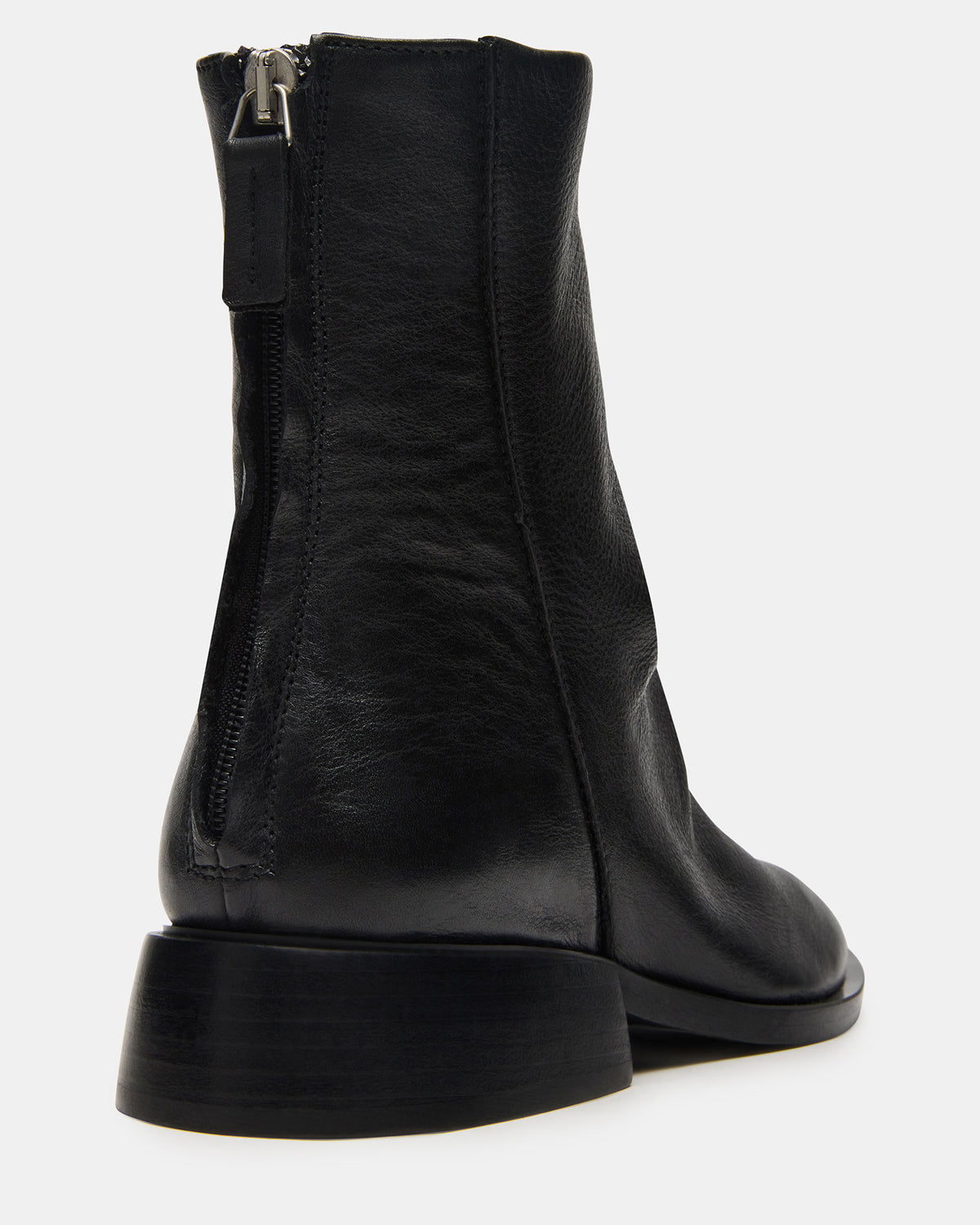 Steve Madden NEXIE Black Leather Women's Pointed-Toe Ankle Boot