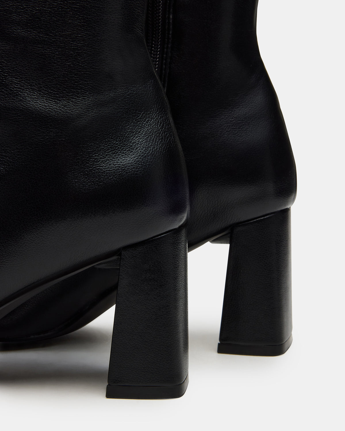 Steve Madden HOLLY Black Wide Calf Women's Knee-High Square-Toe Boot