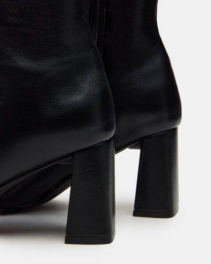 Steve Madden HOLLY Black Wide Calf Women's Knee-High Square-Toe Boot