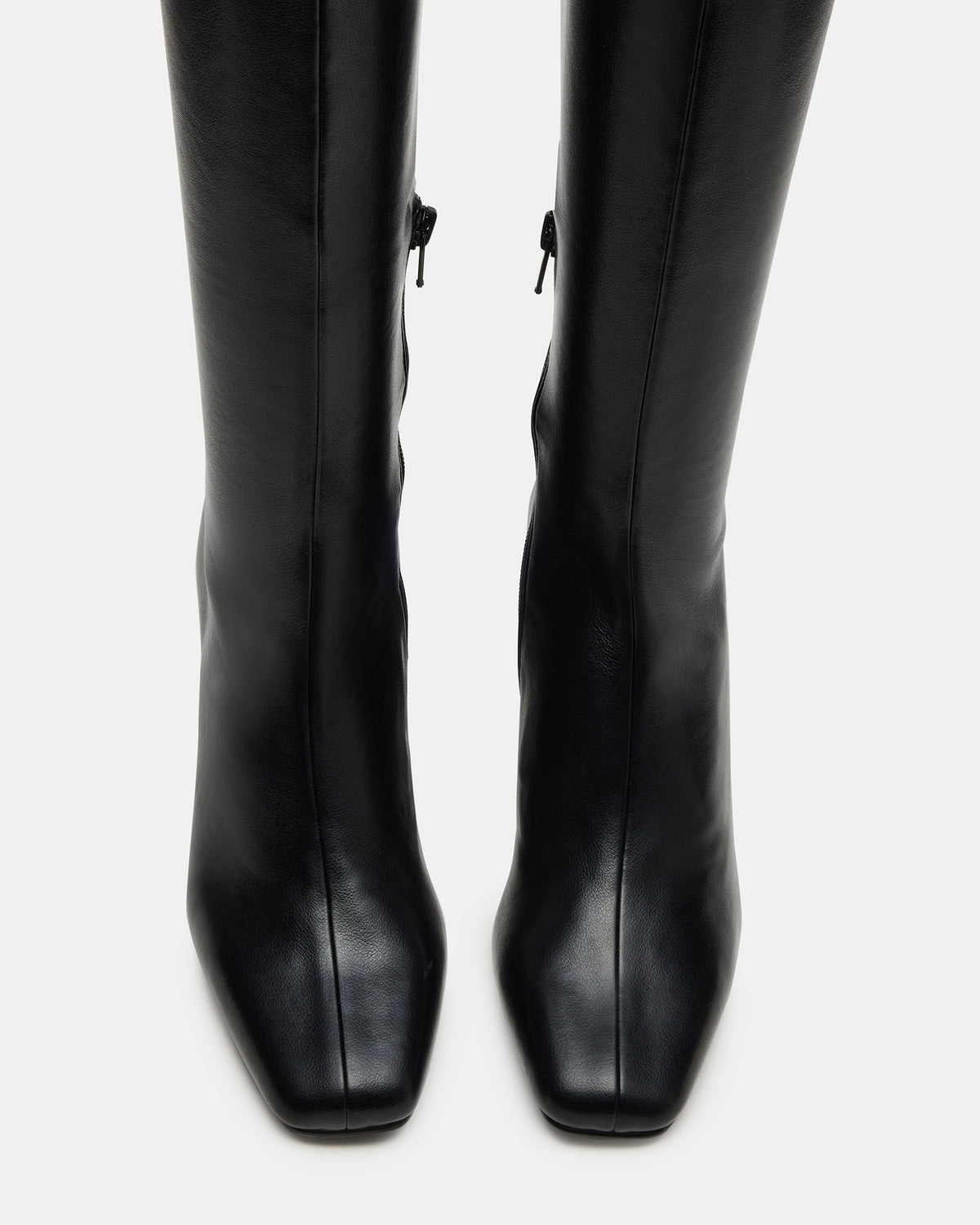 Steve Madden HOLLY Black Wide Calf Women's Knee-High Square-Toe Boot