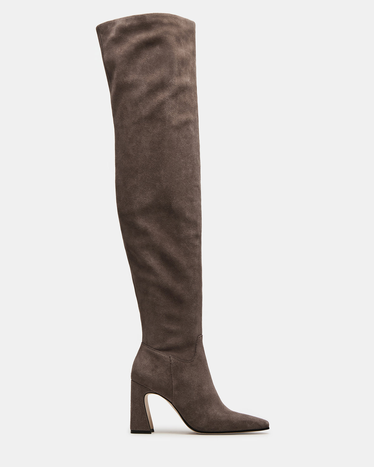 Steve Madden STRATUS Grey Suede Over-The-Knee Boot | Women's Boots