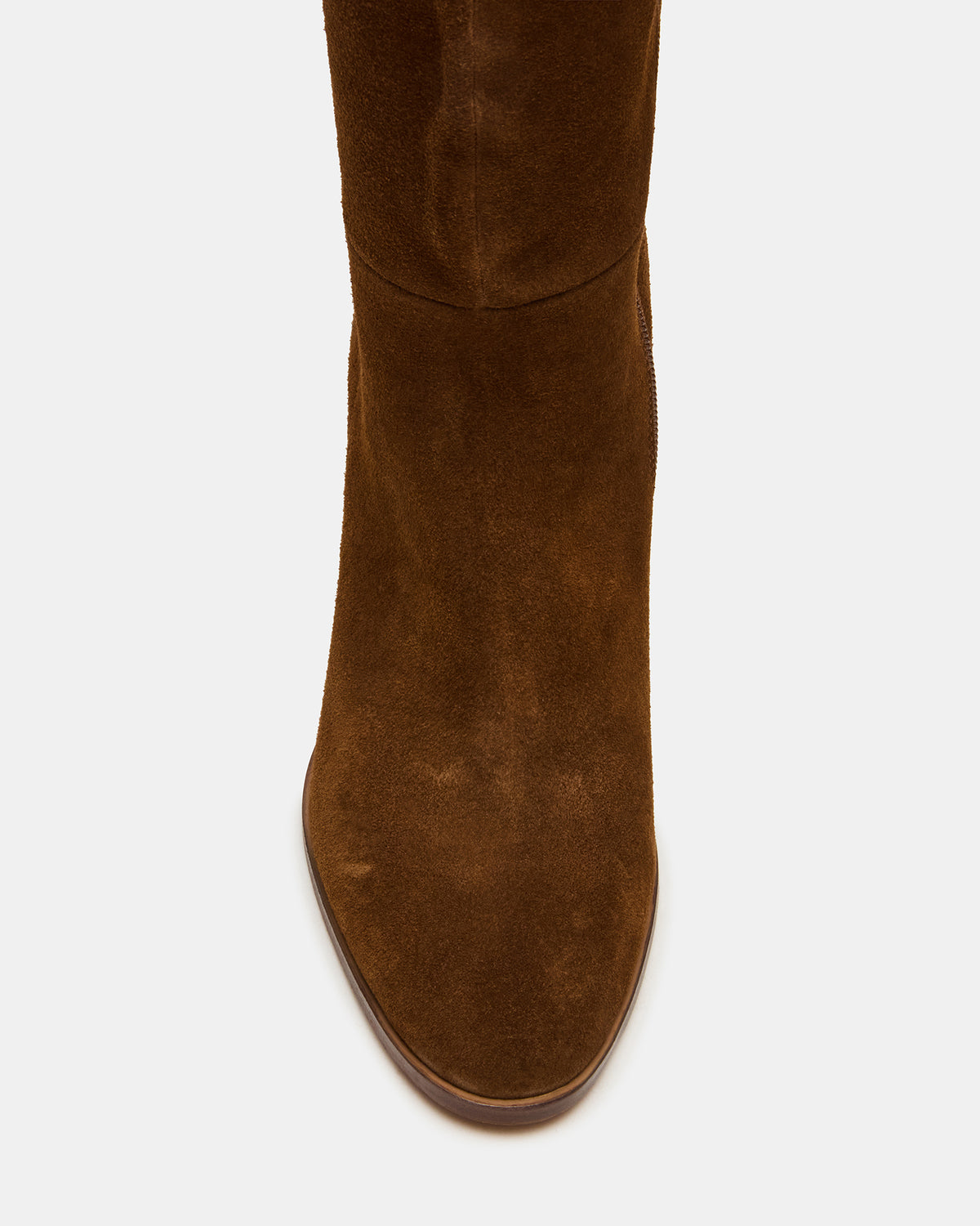 Steve Madden WINSLET Chestnut Suede Knee-High Block Heel Women's Boot